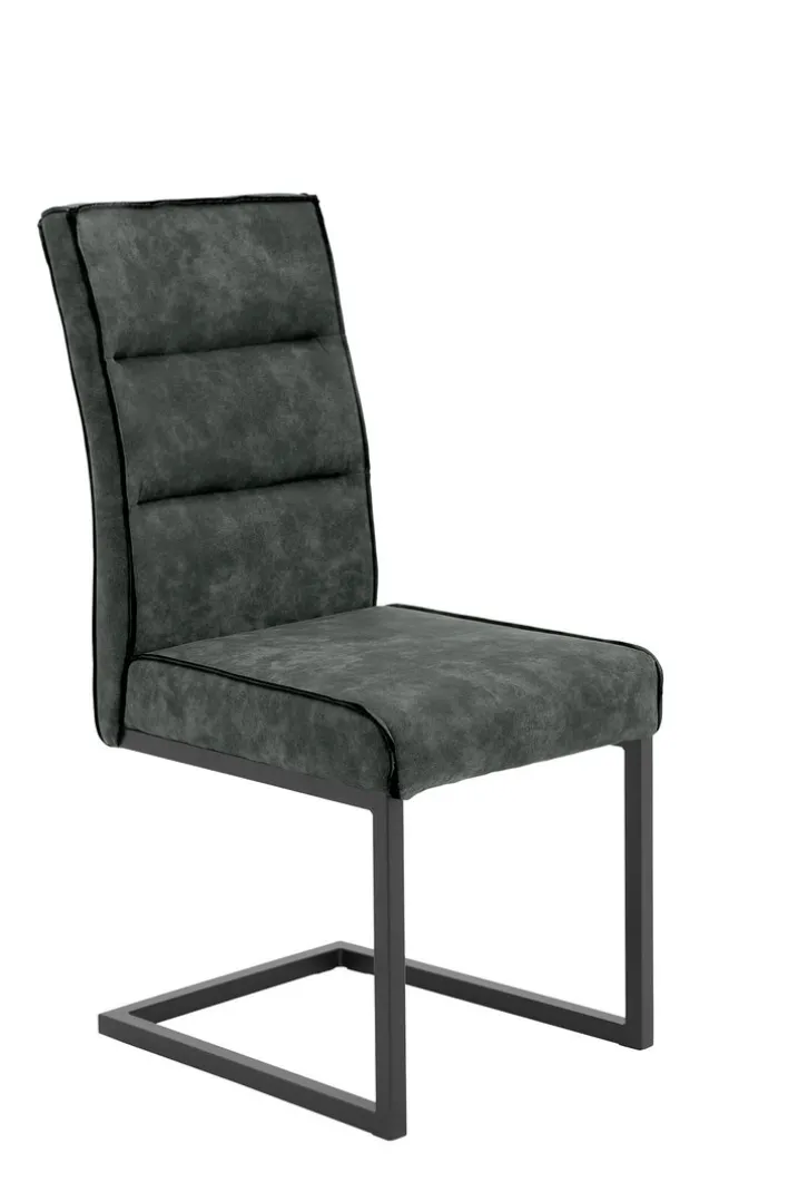 Esszimmerstuhl RANI 4er Set Vintage anthrazit