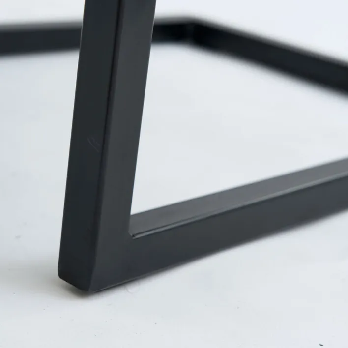 Esszimmerstuhl RANI 4er Set Vintage anthrazit