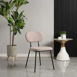 Esszimmerstuhl VIENNA 80,5 x 47 x 55 cm Beige/Schwarz