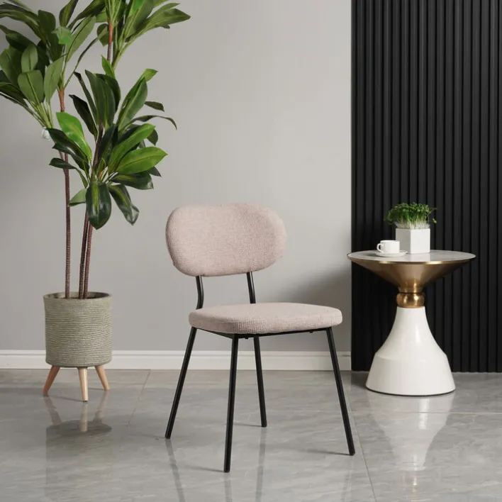 Esszimmerstuhl VIENNA 80,5 x 47 x 55 cm Beige/Schwarz