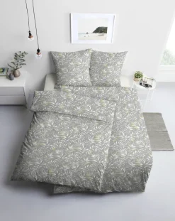 ESTELLA Mako-Satin Bettwäsche ELIF 135 x 200 cm silber