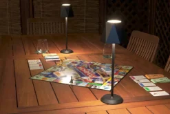 FABAS LUCE Akku LED Tischlampe KATY schwarz