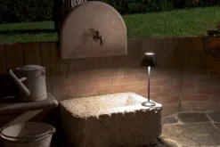 FABAS LUCE Akku LED Tischlampe KATY schwarz