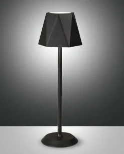 FABAS LUCE Akku LED Tischlampe KATY schwarz