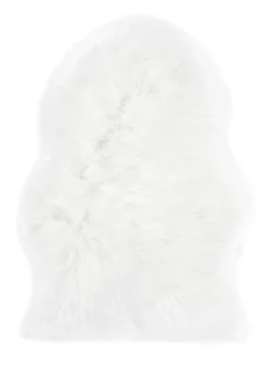 Fellteppich OVIUM 55 x 80 cm weiß