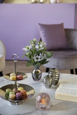 Fink Etagere TOBAGO 2stöckig silberfarbig