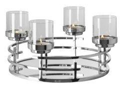 Fink Kerzenhalter ELISIO 42cm silberfarbig/vernickelt