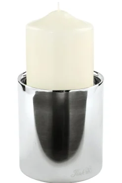 Fink Kerzenständer SOBRIO 11 cm silberfarbig