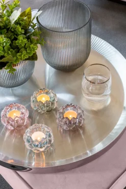 Fink Teelichthalter LOTTA 8,5 cm grau