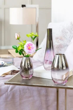 Fink Vase ZITA 12 cm rose-shading silver