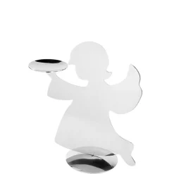 Fink Weihnachten Kerzenständer Engel HOLYWORKER 30 cm silberfarbig