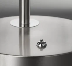 FISCHER & HONSEL CCT LED Tischlampe DENT nickelfarbig