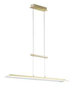 FISCHER & HONSEL LED Balkenpendel ROOF messingfarbig