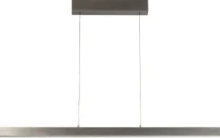 FISCHER & HONSEL LED Balkenpendel SILVANO, Metall, 115 x 50 cm, Alu-/Nickelfarbig