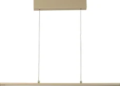 FISCHER & HONSEL LED Balkenpendel MARLO, Metall/Glas, 90 x 6,5 x 180 cm, satiniert Sandfarbig