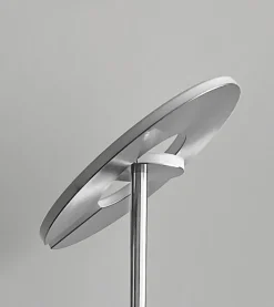 FISCHER & HONSEL LED Deckenfluter DENT 2-flg nickelfarbig