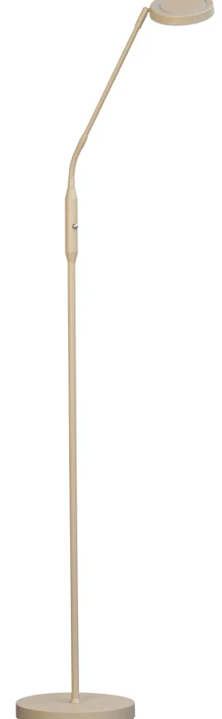 FISCHER & HONSEL LED Stehlampe SORENTO Metall 138 x 23 x 45 cm Beige