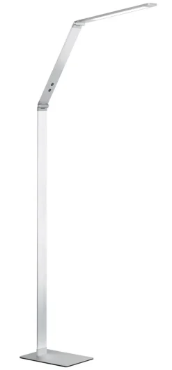 FISCHER & HONSEL LED Stehlampe DENT 1-flg alufarbig