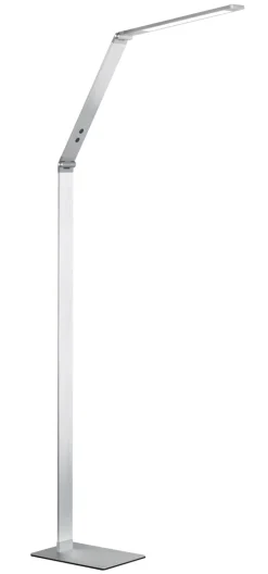 FISCHER & HONSEL LED Stehlampe DENT 1-flg alufarbig