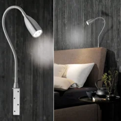 FISCHER & HONSEL LED Wandlampe STEN 45 cm mit Gestensteuerung