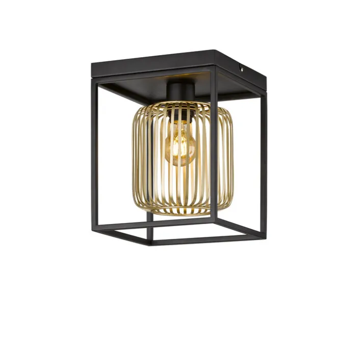 FISCHER & HONSEL Retrofit Deckenlampe CAYDO schwarz /goldfarbig