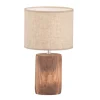 FISCHER & HONSEL Retrofit Tischlampe MALIK Holz /beige