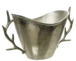 Flaschenkühler HIRSCH 22 cm silberfarbig