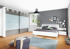 Futonbett CASSANO 180 x 200 cm Holznachbildung weiß