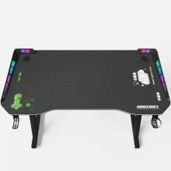 Gaming-Tisch MINECRAFT schwarz/ grau