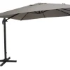 Garden FLAIR Ampelschirm NORMAN 2-teilig 300 x 300 cm hellgrau