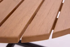 Garden FLAIR Garten-Beistelltisch SUSI 56 cm grau /Teakholz