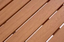 Garden FLAIR Garten-Beistelltisch SUSI 56 cm grau /Teakholz