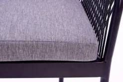 Garden FLAIR Gartenstuhl OLAF I schwarz /Rope anthrazit