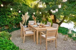 Garden FLAIR Gartentisch TIBET 200 x 100 cm naturfarbig