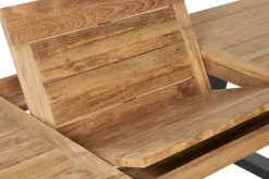 Garden FLAIR Gartentisch OLI 220-300 x 100 cm sandschwarz /Teak