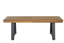 Garden FLAIR Gartentisch OLI 220-300 x 100 cm sandschwarz /Teak