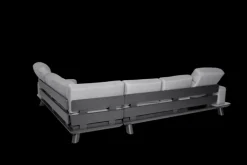 Garden FLAIR Living Gartenlounge RUNE 3-tlg schwarz /grau