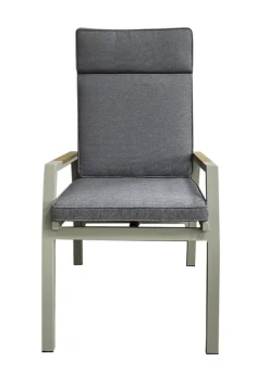 Garden FLAIR Positionsstuhl Garten LANA 2er Set taupe /grau