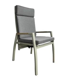 Garden FLAIR Positionsstuhl Garten LANA 2er Set taupe /grau