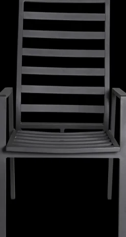 Garden FLAIR Positionsstuhl Garten LUNA A 2er Set anthrazit /anthrazit