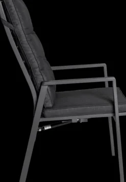 Garden FLAIR Positionsstuhl Garten LUNA A 2er Set anthrazit /anthrazit