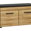 Garderobenbank CORTINA 93 x 47 cm Eiche braun