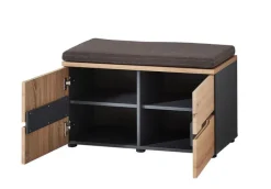 Garderobenbank MEMPHIS Artisan Eiche/ Graphitgrau