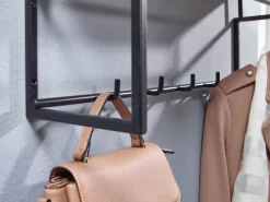 Garderobenpaneel 53 x 40 cm Mango/schwarz