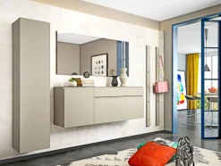 Garderobenpaneel GARDASEE 10 x 165 cm taupe