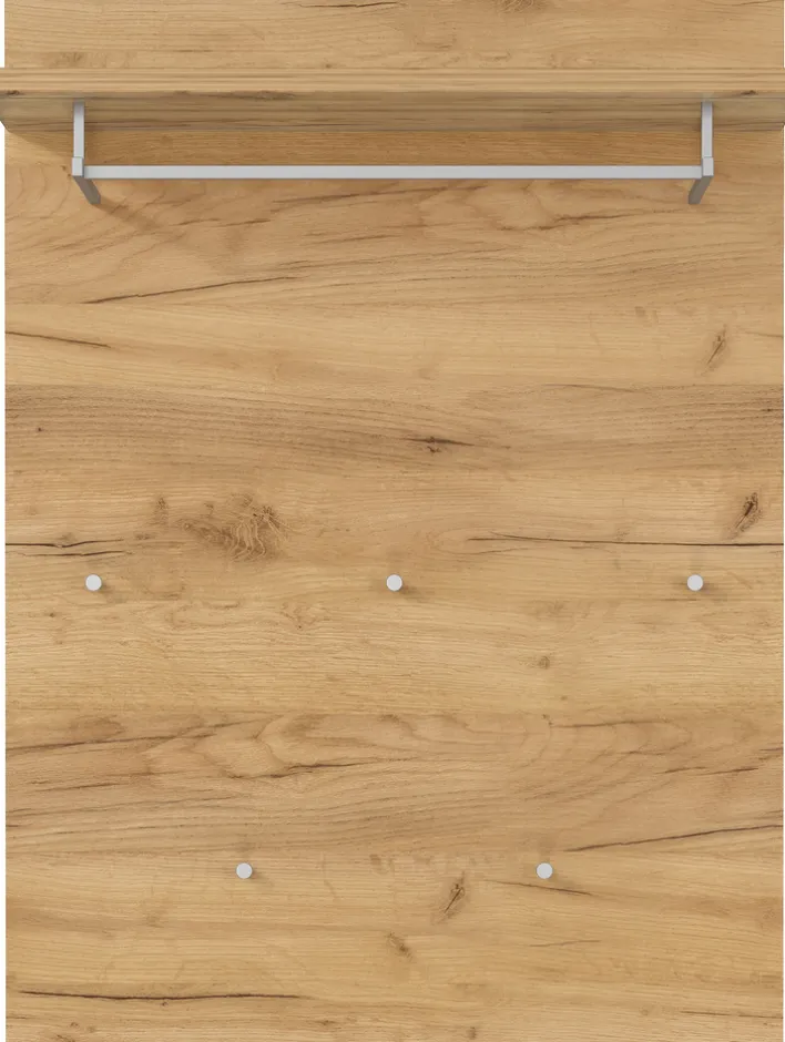 Garderobenpaneel LEVI 75 x 106 cm braun