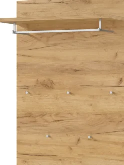 Garderobenpaneel LEVI 75 x 106 cm braun