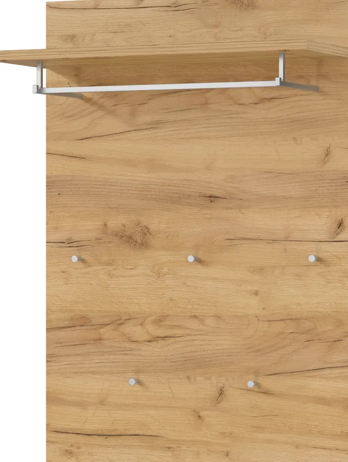 Garderobenpaneel LEVI 75 x 106 cm braun