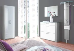 Garderobenpaneel MELODIE Alu geriffelt ca. 63 x 192 x 26 cm