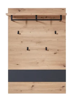 Garderobenpaneel MEMPHIS 80 x 118 cm Artisan Eiche/Graphitgrau